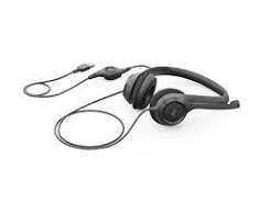 Logitech H390 USB-C Headset | Noise-Cancelling Microphone | 30mm Drivers | In-Line Volume & Mute Controls | 1.9m Cable | PC & Mac