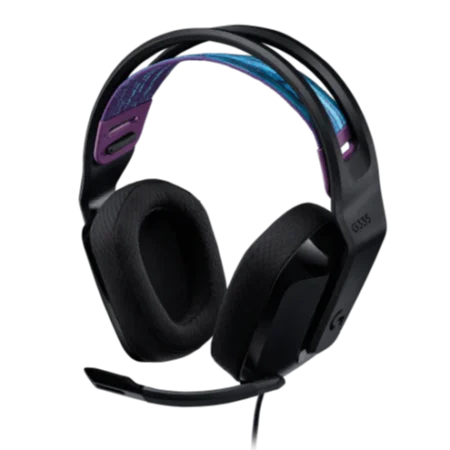 Logitech G335 Wired Gaming Headset | 40mm Neodymium Drivers | Lightweight 240g | Flip-to-Mute Mic | 3.5mm Jack | PC, Xbox, PlayStation & Nintendo Switch